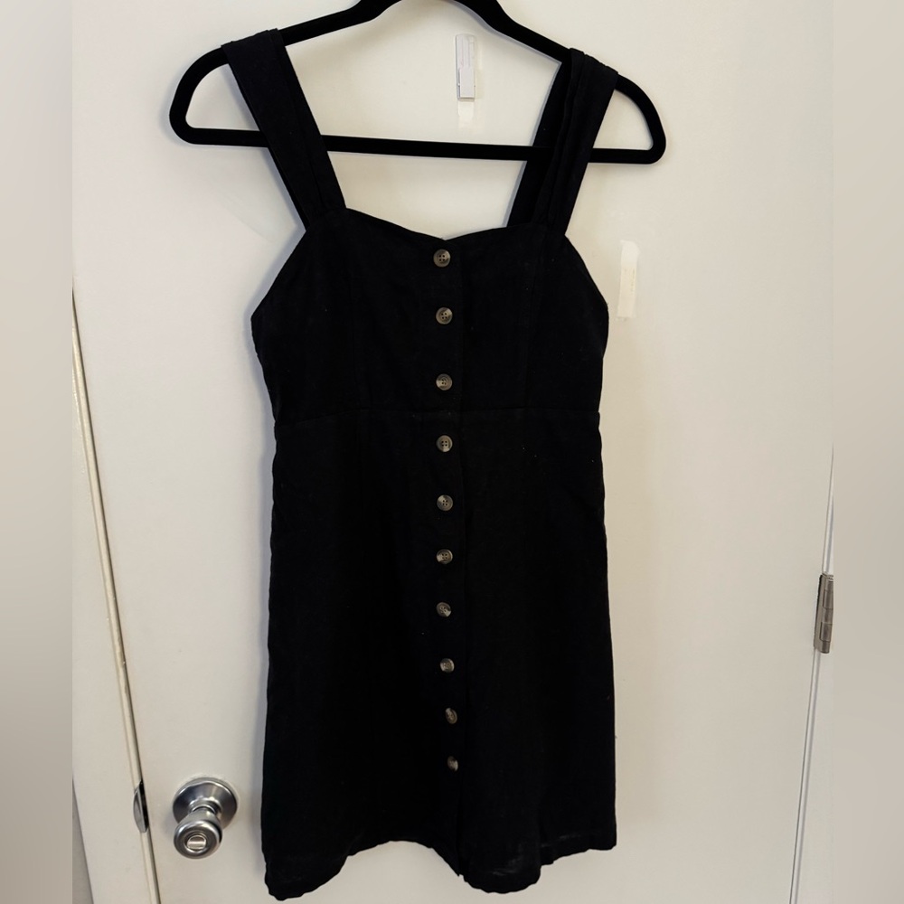 Black Button-Up Dress